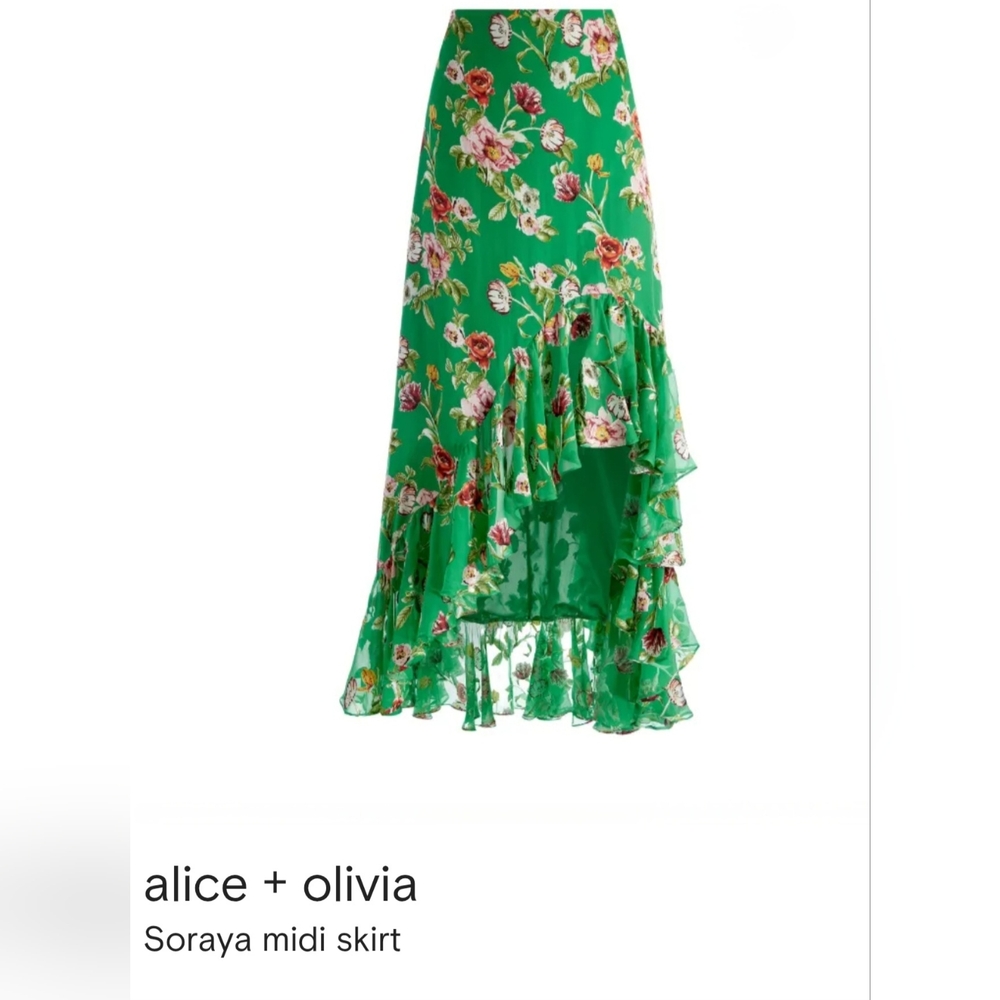Alice & Olivia Size 2 Floral Skirt